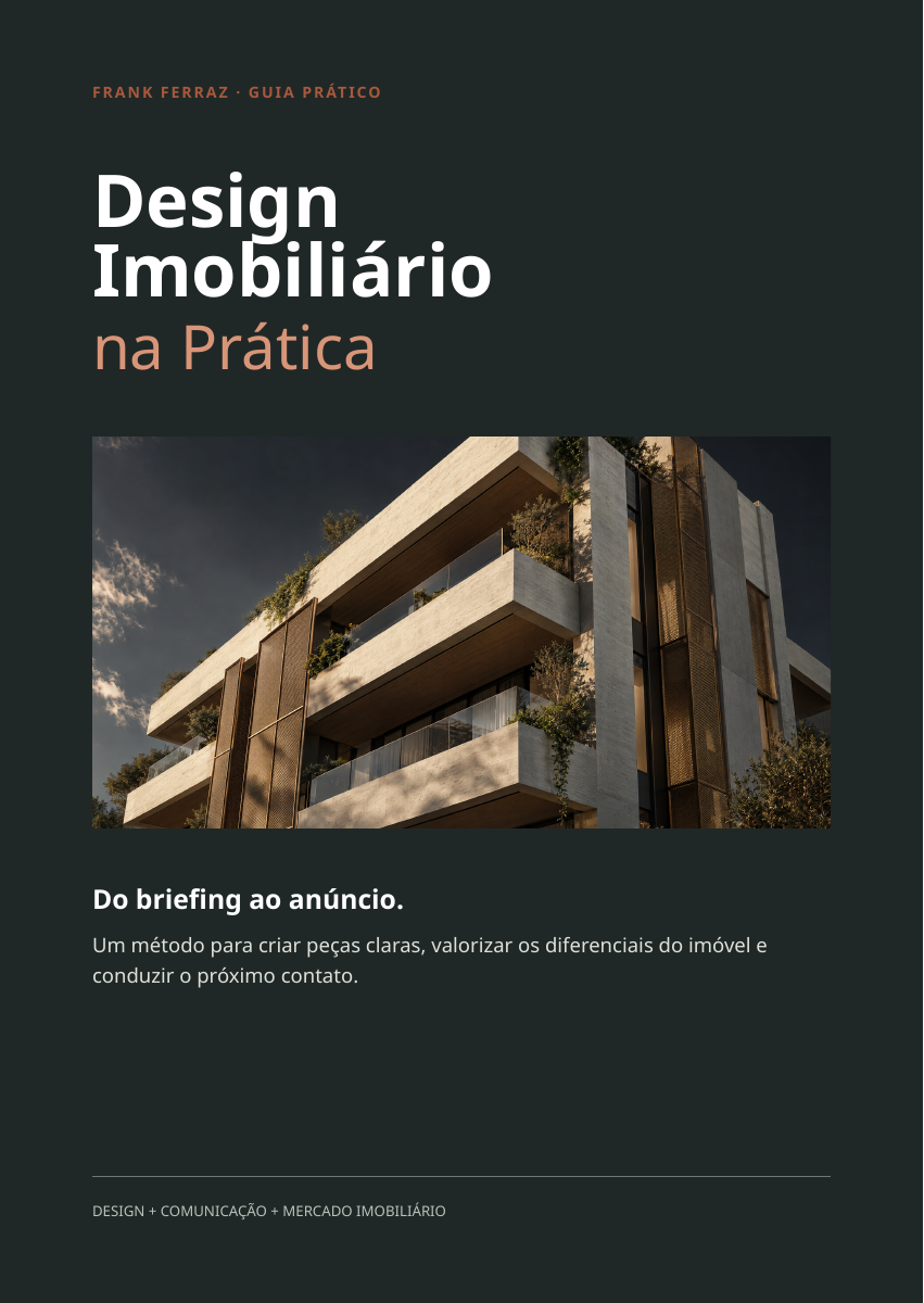 Capa do ebook Design Imobiliário na Prática, de Frank Ferraz